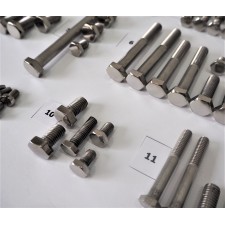CONNECTING MATERIAL SET FULL MOTORCYCLE WITHOUT ENGINE  - CZ 125/453,473 + 175/450,470 + 250/455,475 - STAINLESS STEEL POLISHED